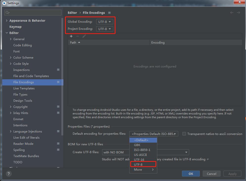 file encoding